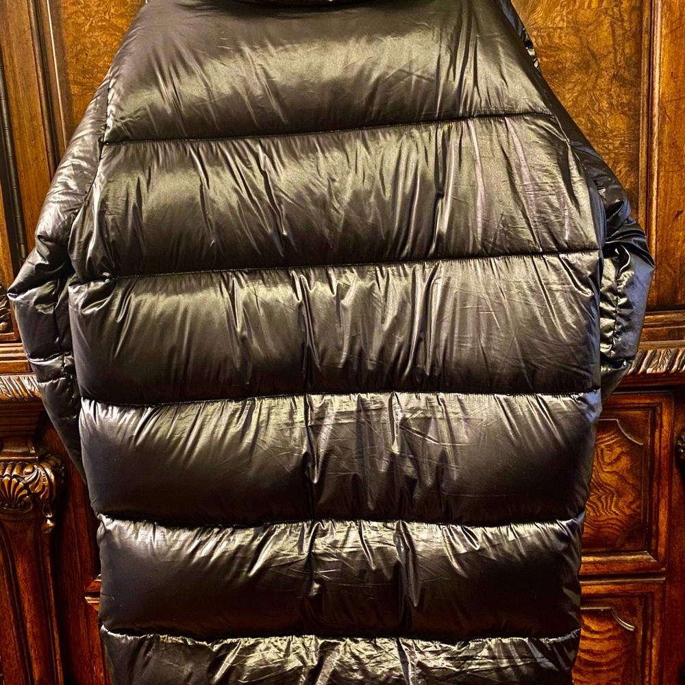 DONNA KARAN GENUINE GOOSE FEATHER DOWN puffer coat - Picture 3 of 8